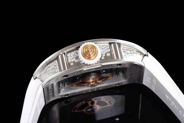 Richard Mille RM 07-01 White Ceramic Diamond Pave Watch Watches - 27