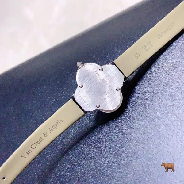 Cartier Panthère de Cartier Clover-Shaped Diamond Watch Blue Silk Strap Watches - 18