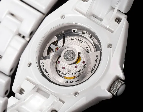 Chanel J12 Automatic White Ceramic Diamond Bezel Watch Watches - 8