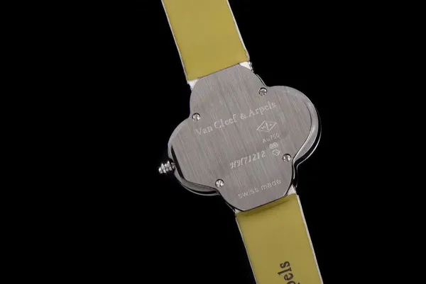 Cartier Panthère de Cartier Clover-Shaped Diamond Watch Blue Silk Strap Watches - 68