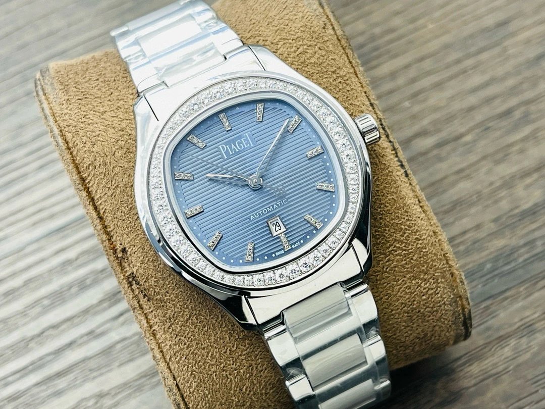 Design Piaget Polo Automatic White Dial Diamond Bezel Two-Tone Steel and Rose Gold Watch Watches - 48