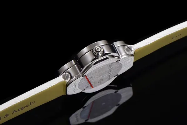 Cartier Panthère de Cartier Clover-Shaped Diamond Watch Blue Silk Strap Watches - 65