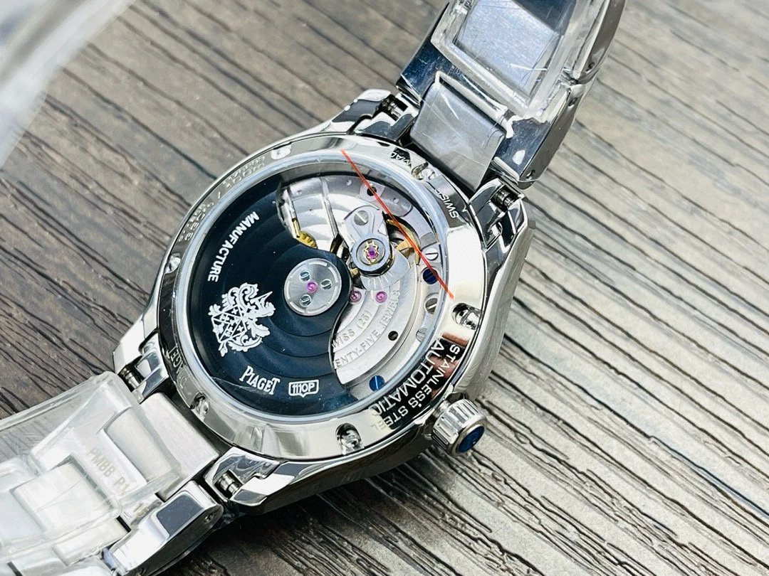 Design Piaget Polo Automatic White Dial Diamond Bezel Two-Tone Steel and Rose Gold Watch Watches - 76