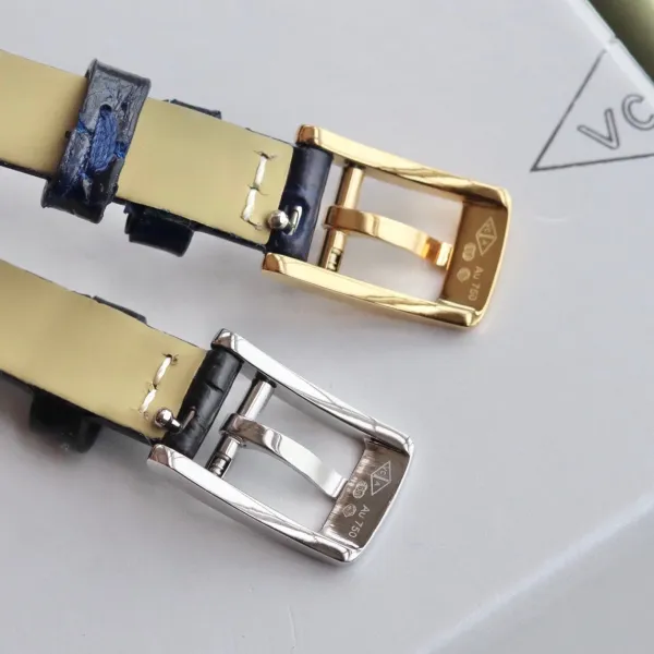 Van Cleef & Arpels Alhambra Yellow Gold Dial Watch with Navy Leather Strap Watches - 30