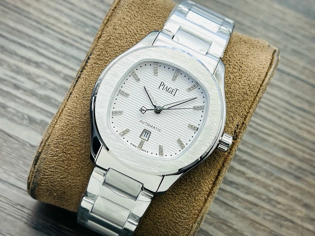 Design Piaget Polo Automatic White Dial Diamond Bezel Two-Tone Steel and Rose Gold Watch Watches - 94
