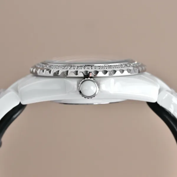 Chanel J12 Automatic White Ceramic Diamond Bezel Watch Watches - 62
