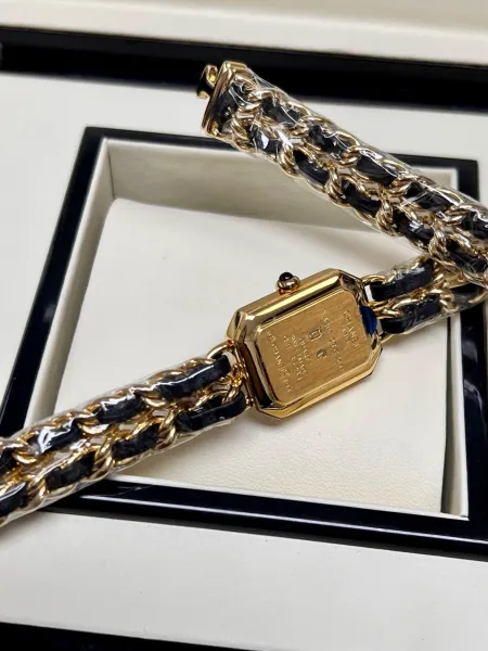 Chanel Première Re-Edition Black and Silver Chain Watch Watches - 33