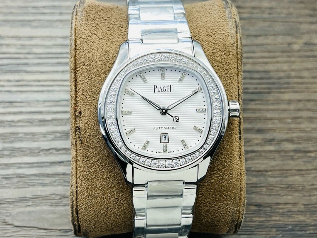 Design Piaget Polo Automatic White Dial Diamond Bezel Two-Tone Steel and Rose Gold Watch Watches - 64