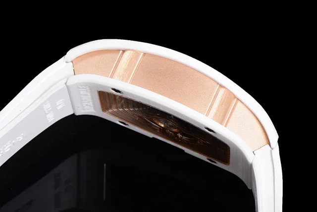 Richard Mille Watches Diamond-Set Tonneau Watch with White Strap product detail image 59