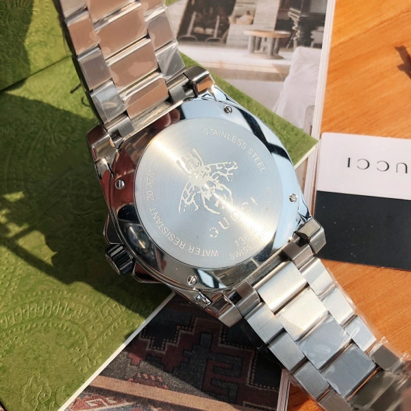 Gucci Dive Chronograph Silver Dial Steel Watch Watches - 31