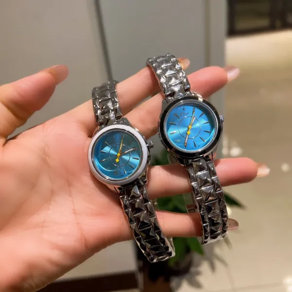 Dior La D de Dior Blue Dial Silver-Tone Steel Watch Watches - 7