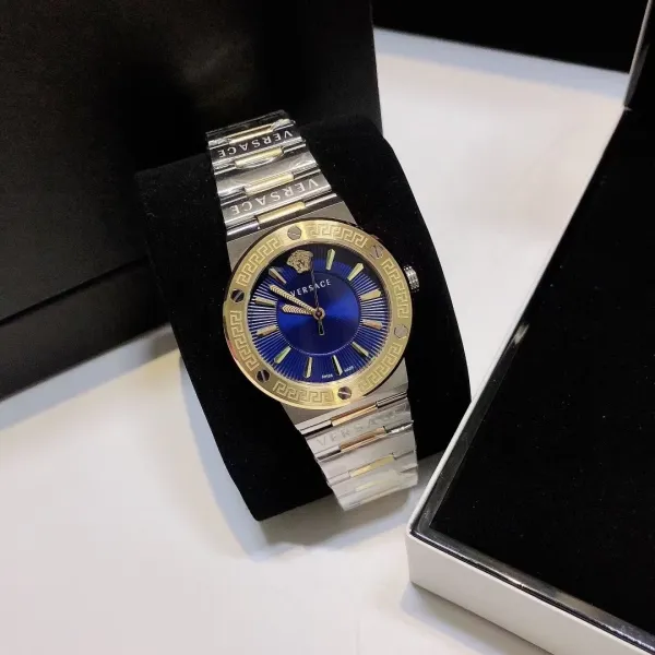 Versace Palazzo Empire Gold and Silver Quartz Watch Watches - 7