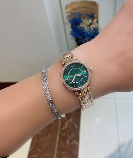 Chanel Mademoiselle Privé Pearl Dial Diamond-Encrusted Watch Silver Watches - 13