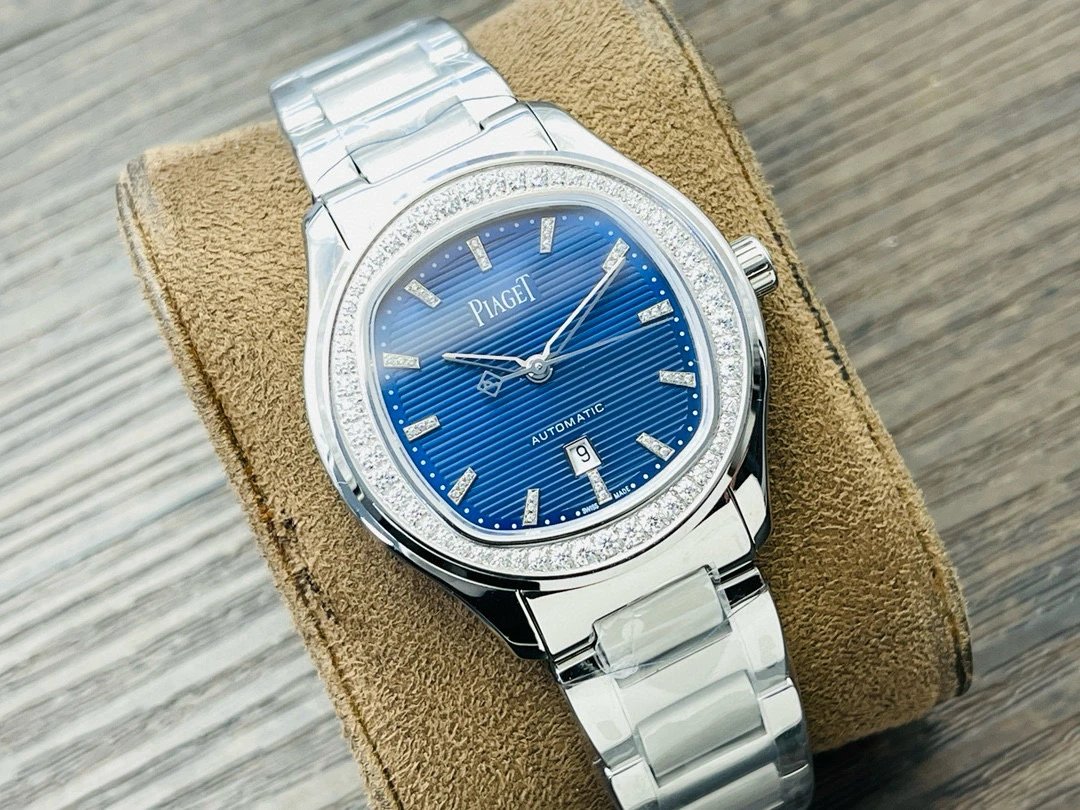 Design Piaget Polo Automatic White Dial Diamond Bezel Two-Tone Steel and Rose Gold Watch Watches - 39