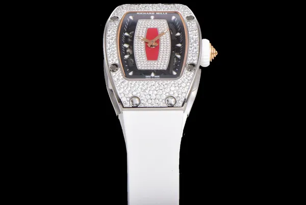 Richard Mille RM 07-01 White Ceramic Diamond Pave Watch Watches - 17