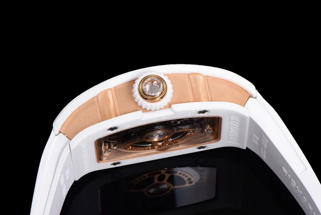 Richard Mille Watches Diamond-Set Tonneau Watch with White Strap product detail image 58