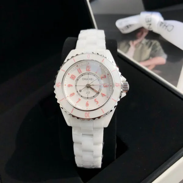 Chanel J12 White Ceramic Watch Watches - 48