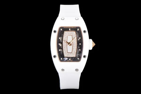 Richard Mille RM 07-01 White Ceramic Diamond Pave Watch Watches - 84