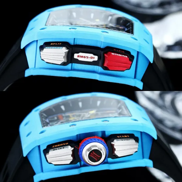 Richard Mille RM 05-01 Blue Carbon Fiber Chronograph Watch Watches - 8