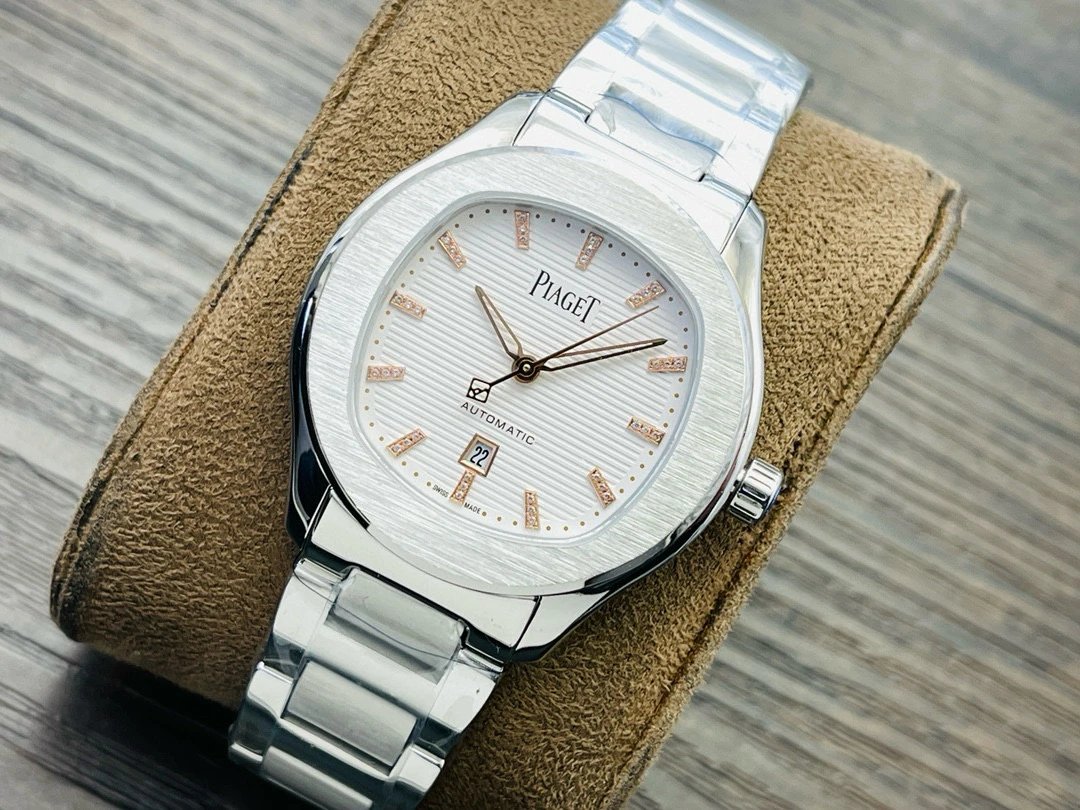 Design Piaget Polo Automatic White Dial Diamond Bezel Two-Tone Steel and Rose Gold Watch Watches - 87