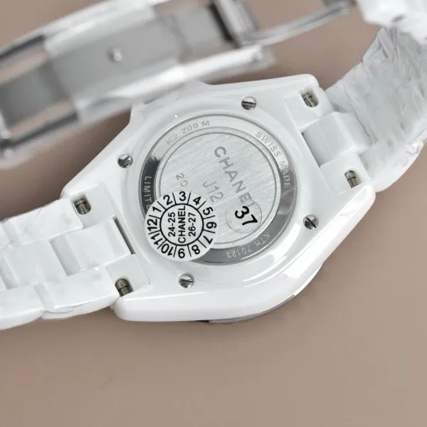 Chanel J12 Automatic White Ceramic Diamond Bezel Watch Watches - 55