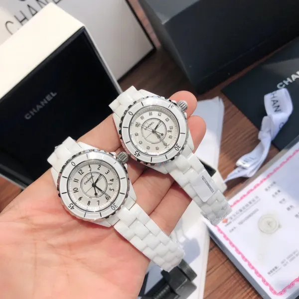 Chanel J12 White Ceramic Watch Watches - 52