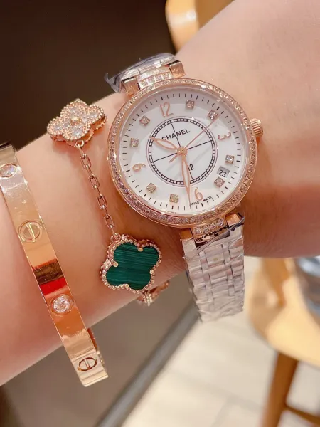 Chanel J12 Automatic White Diamond Bezel Mechanical Watch Watches - 9