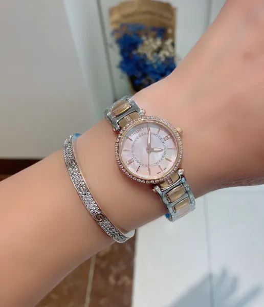 Chanel Mademoiselle Privé Pearl Dial Diamond-Encrusted Watch Silver Watches - 18