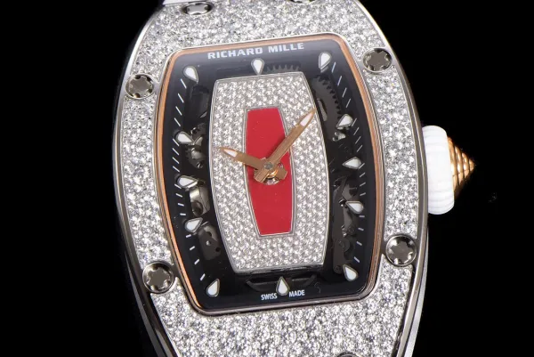 Richard Mille RM 07-01 White Ceramic Diamond Pave Watch Watches - 23