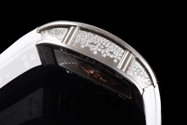 Richard Mille RM 07-01 White Ceramic Diamond Pave Watch Watches - 28