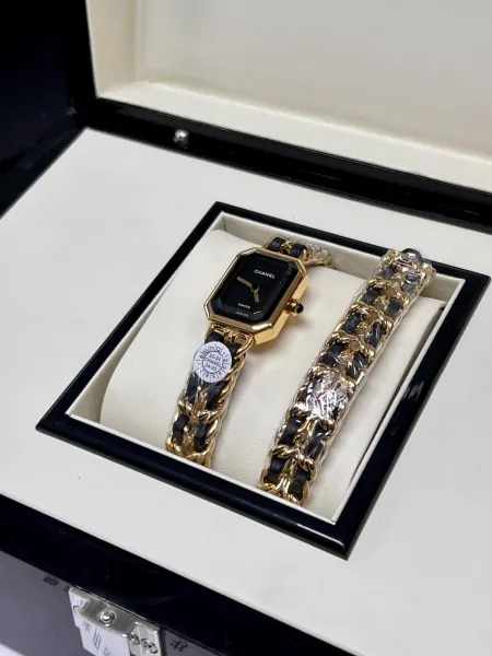 Chanel Première Re-Edition Black and Silver Chain Watch Watches - 29