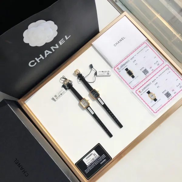 Chanel Première Watch Black Leather Gold-Tone Case Watch Watches - 11