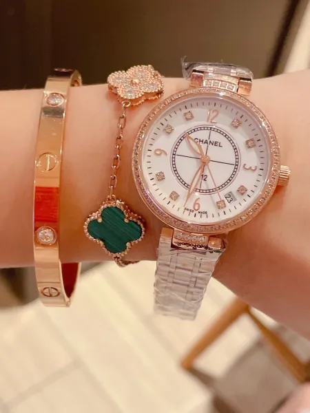 Chanel J12 Automatic White Diamond Bezel Mechanical Watch Watches - 5