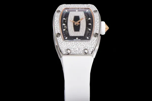 Richard Mille RM 07-01 White Ceramic Diamond Pave Watch Watches - 4