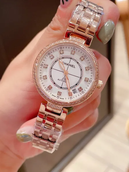 Chanel J12 Automatic White Diamond Bezel Mechanical Watch Watches - 7
