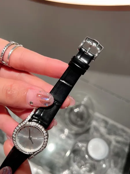 Design Piaget Limelight Gala Rose Gold Diamond-Set Black Leather Watch Watches - 89