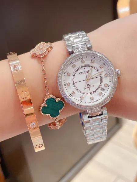 Chanel J12 Automatic White Diamond Bezel Mechanical Watch Watches - 17