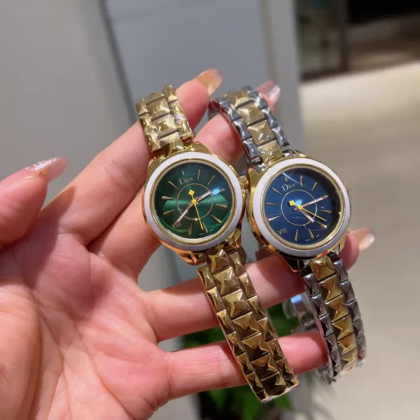 Dior La D de Dior Blue Dial Silver-Tone Steel Watch Watches - 17