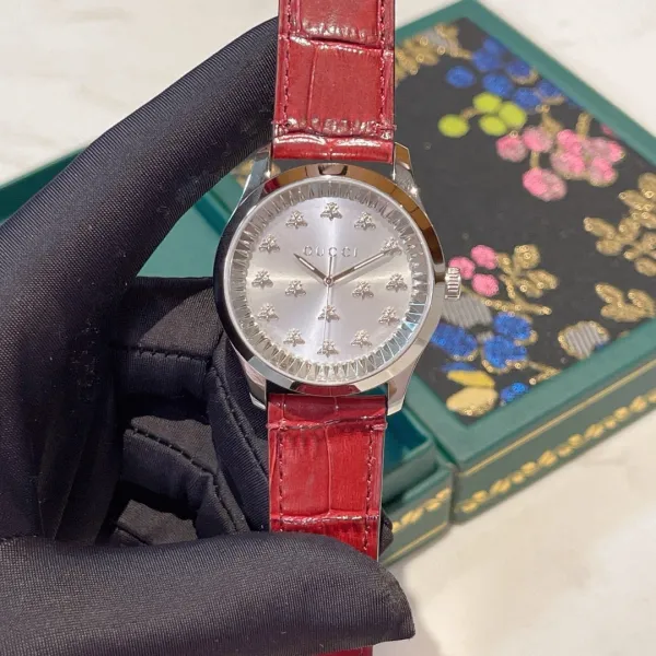 Gucci G-Timeless Pink Dial Stainless Steel Watch Watches - 24