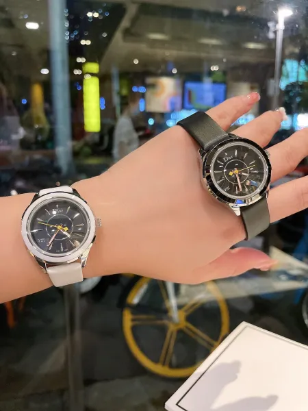 Dior La D de Dior White Strap Black Dial Quartz Watch Watches - 24