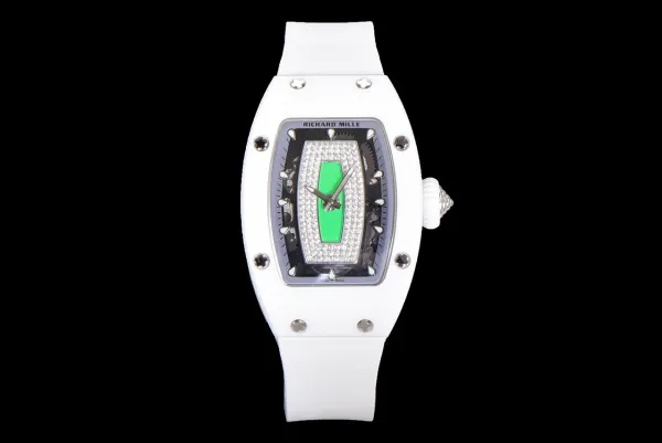 Richard Mille RM 07-01 White Ceramic Pink Diamond Dial Watch Watches - 30
