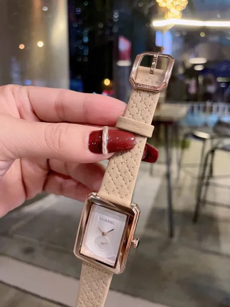 Chanel Boyfriend Watch White Dial and Black Dial with Diamond Bezel and Quilted Leather Strap Watches - 23