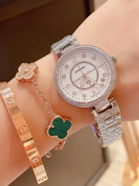 Chanel J12 Automatic White Diamond Bezel Mechanical Watch Watches - 14