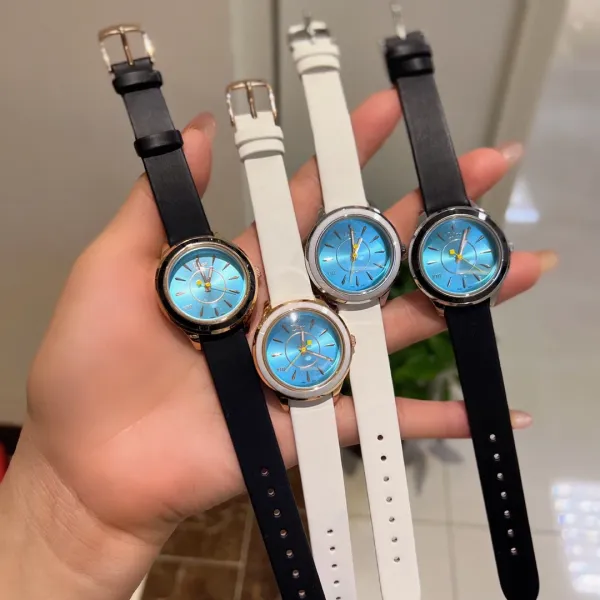 Dior La D de Dior White Strap Black Dial Quartz Watch Watches - 14