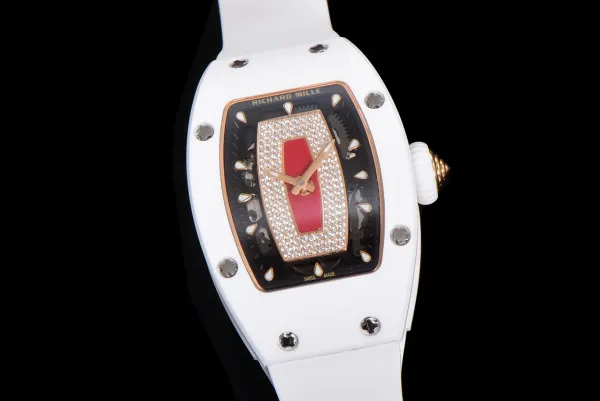 Richard Mille RM 07-01 White Ceramic Diamond Pave Watch Watches - 74