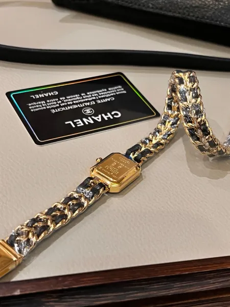 Chanel Première Re-Edition Black and Silver Chain Watch Watches - 50