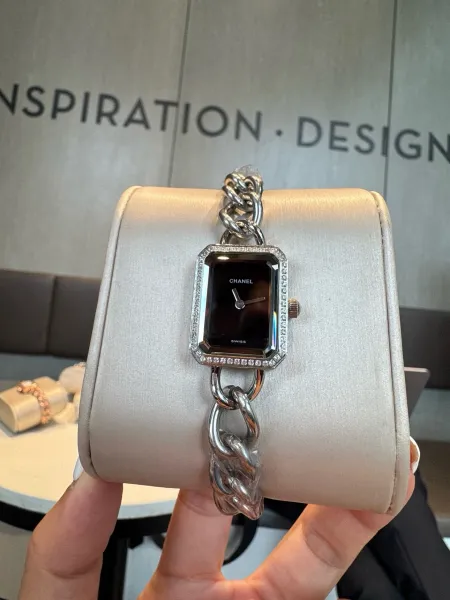 Chanel Première Rock Black Dial Rose Gold Diamond-Set Watch Watches - 11