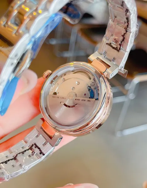 Omega Trésor Automatic Mother-of-Pearl Dial Diamond Bezel Women's Watch Watches - 19