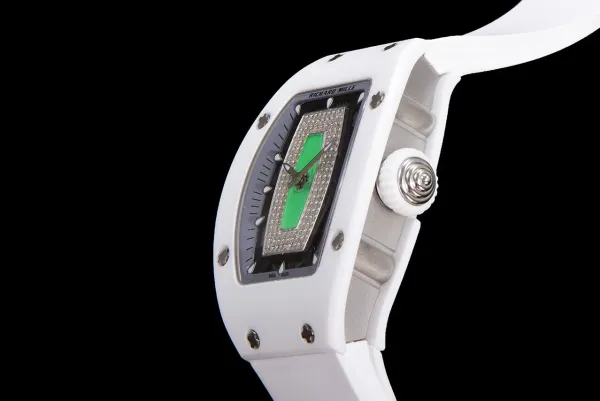 Richard Mille RM 07-01 White Ceramic Pink Diamond Dial Watch Watches - 34