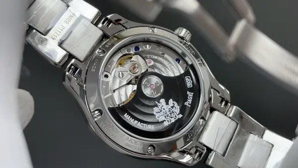 Design Piaget Polo S Silver Dial Rose Gold Hour Markers Mechanical Watch Watches - 25